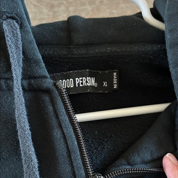 Be A Good Person Full Zip-Up Hoodie - Picture 3 of 5